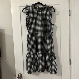 Maeve Anthropologie gingham print dress size L